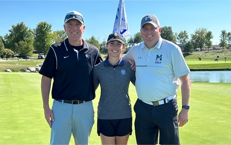 Grace and coaches at state golf meet 