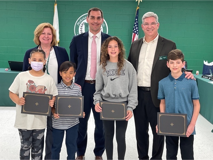 students recognized at board meeting