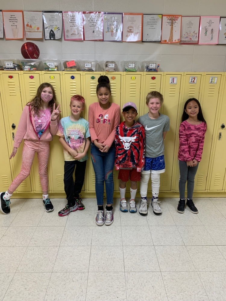 students in pink for breast cancer month 