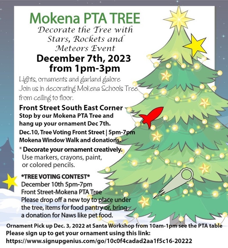 pta tree decorating flyer