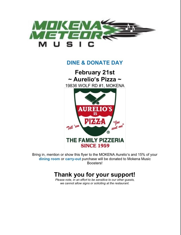 dine and donate flyer